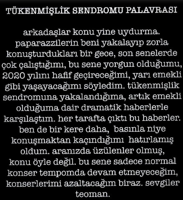 Teoman tükenmişlik sendromu iddialarını yalanladı - Resim: 1