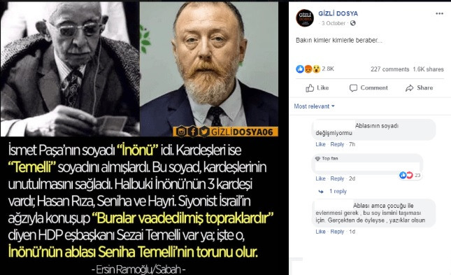 Teyit.org: Sezai Temelli İsmet İnönü'nün akrabası değil - Resim: 1