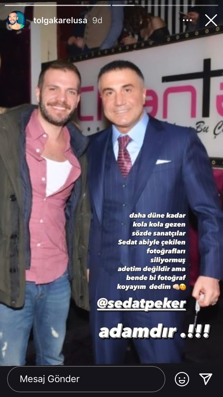 Tolga Karel Sedat Peker'le Fotoğrafını, Adamdır Diye Paylaştı - Resim: 1