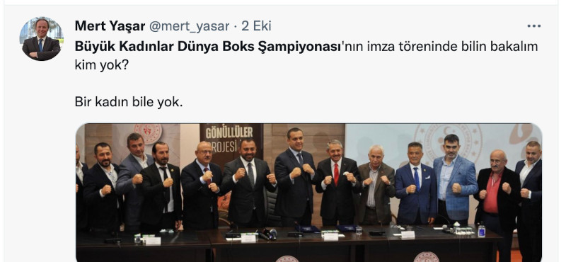 Kadınlar Boks Şampiyonası Töreninde Tek Bir Kadın Yok - Resim: 1