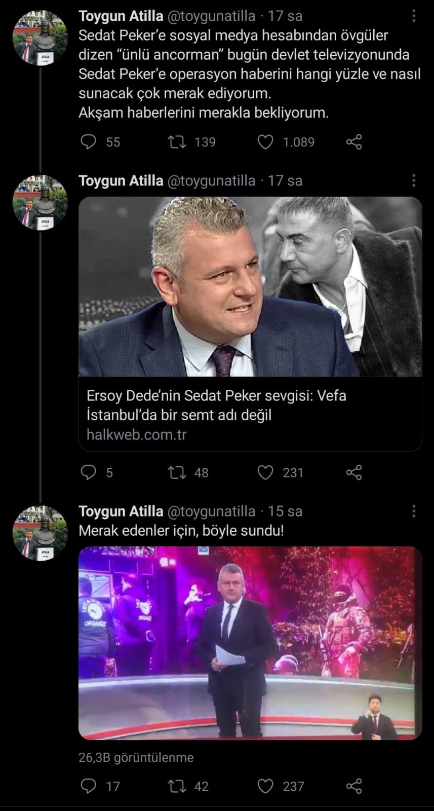 Toygun Atilla ve Ersoy Dede Arasında Sedat Peker Tartışması - Resim: 1