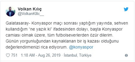 TRT’de Galatasaray Konyaspor maçı krizi! Muhabir özür diledi - Resim: 2