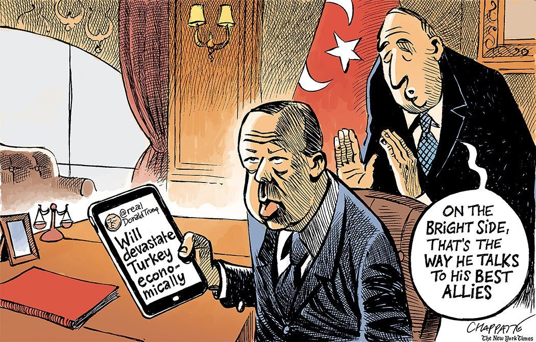 Trump'ın rezil mesajına karikatürlü gönderme - Resim: 1