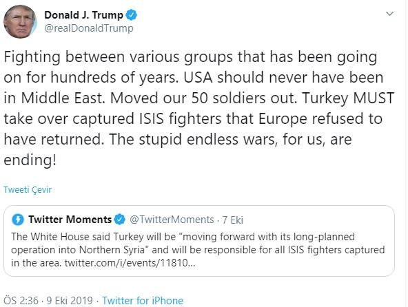 Trump’tan bir mesaj daha: Türkiye kesinlikle almalı - Resim: 1