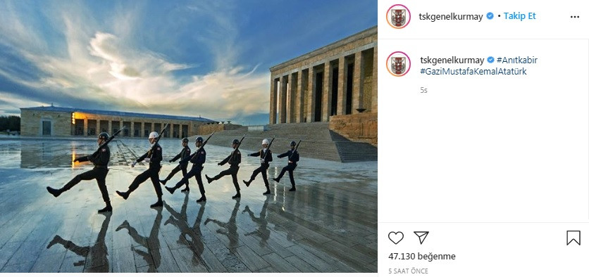 TSK'dan Ali Erbaş'a mesaj gibi Atatürk paylaşımı - Resim: 1