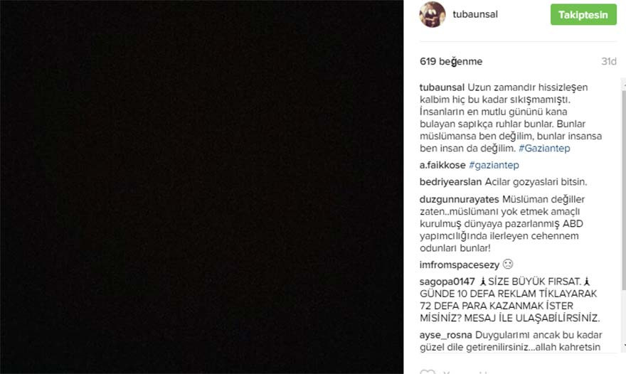 Tuba Ünsal Gaziantep'teki bombalı saldırı sonrası isyan etti! - Resim: 1