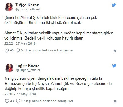 Ahmet Şık'tan Tuğçe Kazaz'a: Ramazan şerbetini fazla kaçırmışsın - Resim: 2
