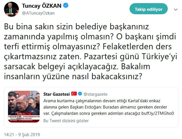 Tuncay Özkan: Pazartesi günü Türkiye’yi sarsacak belgeyi açıklayacağız - Resim: 1