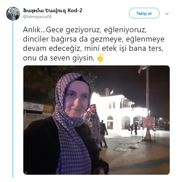 Türbanlı kadından Melih Gökçek'e mini etek yanıtı: Seven giysin - Resim: 1