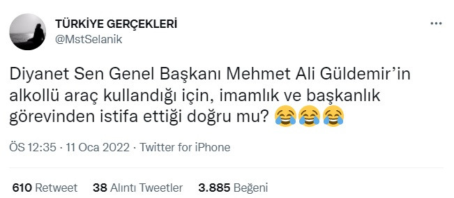Diyanet Sen Başkanı Alkollü Araç Kullanırken Yakalandığı için mi İmamlıktan Atıldı? - Resim: 1