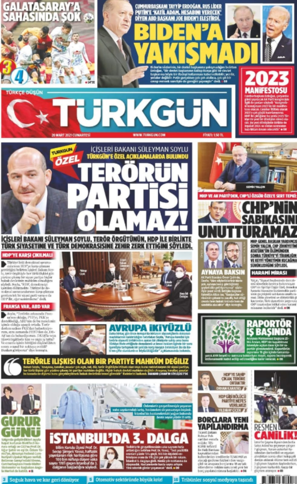 MHP'nin Yayın Organı Türkgün'den Soylu Görevine Devam Etsin Mesajı - Resim: 1