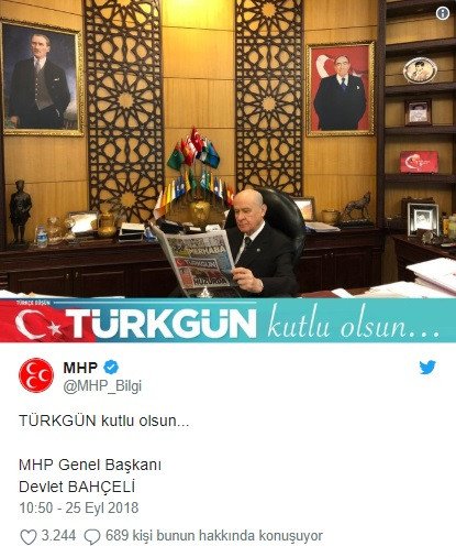 MHP'nin yeni gazetesi Türkgün çıktı - Resim: 1