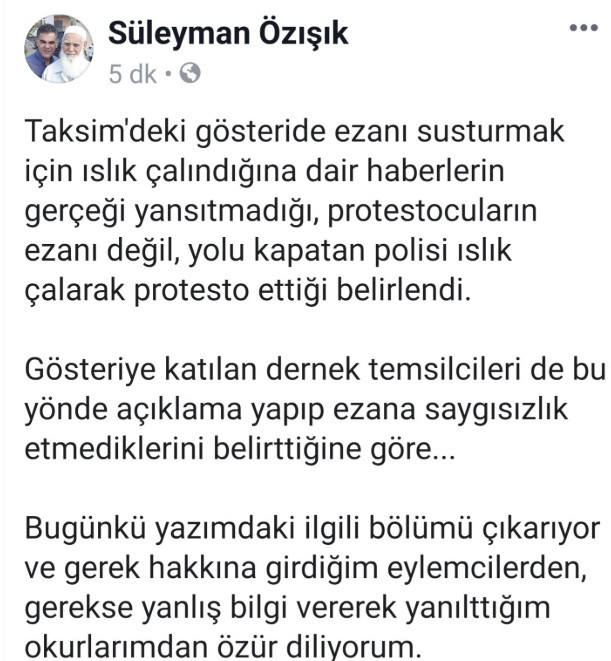 Türkiye gazetesi yazarı, özür diledi: Kadınlar, ezanı ıslıklamadı - Resim: 1