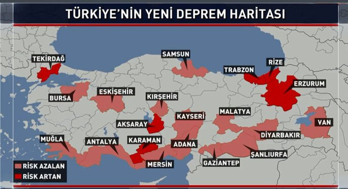 Türkiye’nin deprem haritası değişti! 6 ilin riski arttı - Resim: 1