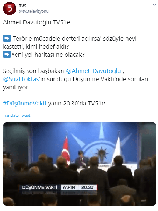 Ahmet Davutoğlu bildiklerini canlı yayında anlatacak! - Resim: 1