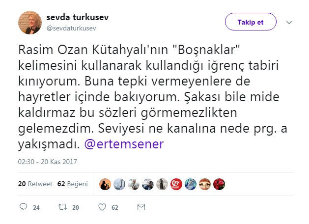 Rasim Ozan Kütahyalı skandalı: Boşnak dernekleri ayaklandı, sosyal medyada tepki çığ gibi - Resim: 1