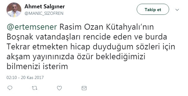Rasim Ozan Kütahyalı skandalı: Boşnak dernekleri ayaklandı, sosyal medyada tepki çığ gibi - Resim: 3