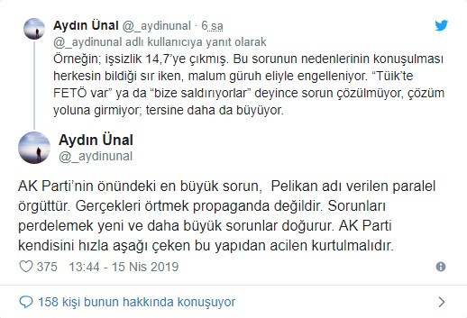 Erdoğan'ın eski metin yazarı: AK Parti’nin En Büyük Sorunu Pelikan Örgütü - Resim: 1