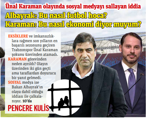 Kulis: Trabzonspor'da Ünal Karaman'ı Berat Albayrak mı kovdurdu? - Resim: 2
