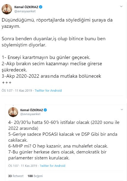 Ünlü anketçi: AKP ikiye bölünecek, DSP gibi bitecek - Resim: 1