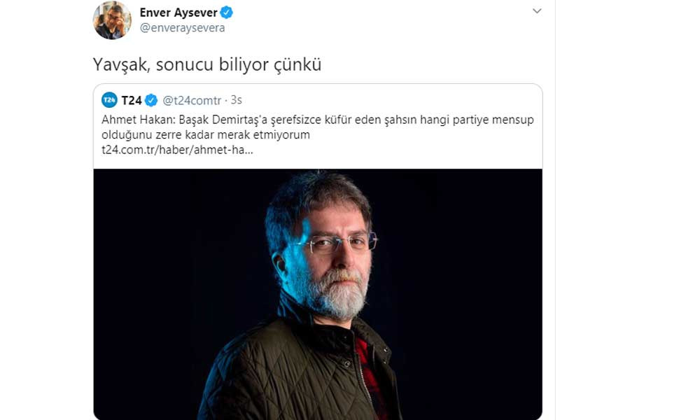 Enver Aysever’den Ahmet Hakan’a: Yavşak, sonucu biliyor çünkü - Resim: 1