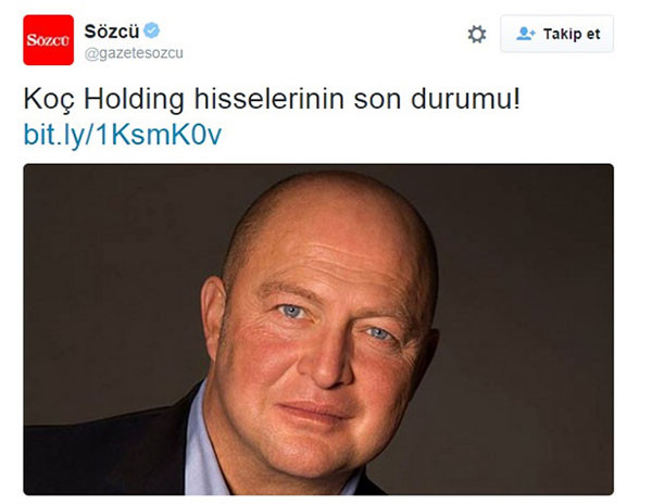 Sözcü'den skandal Mustafa Koç haberi - Resim: 1