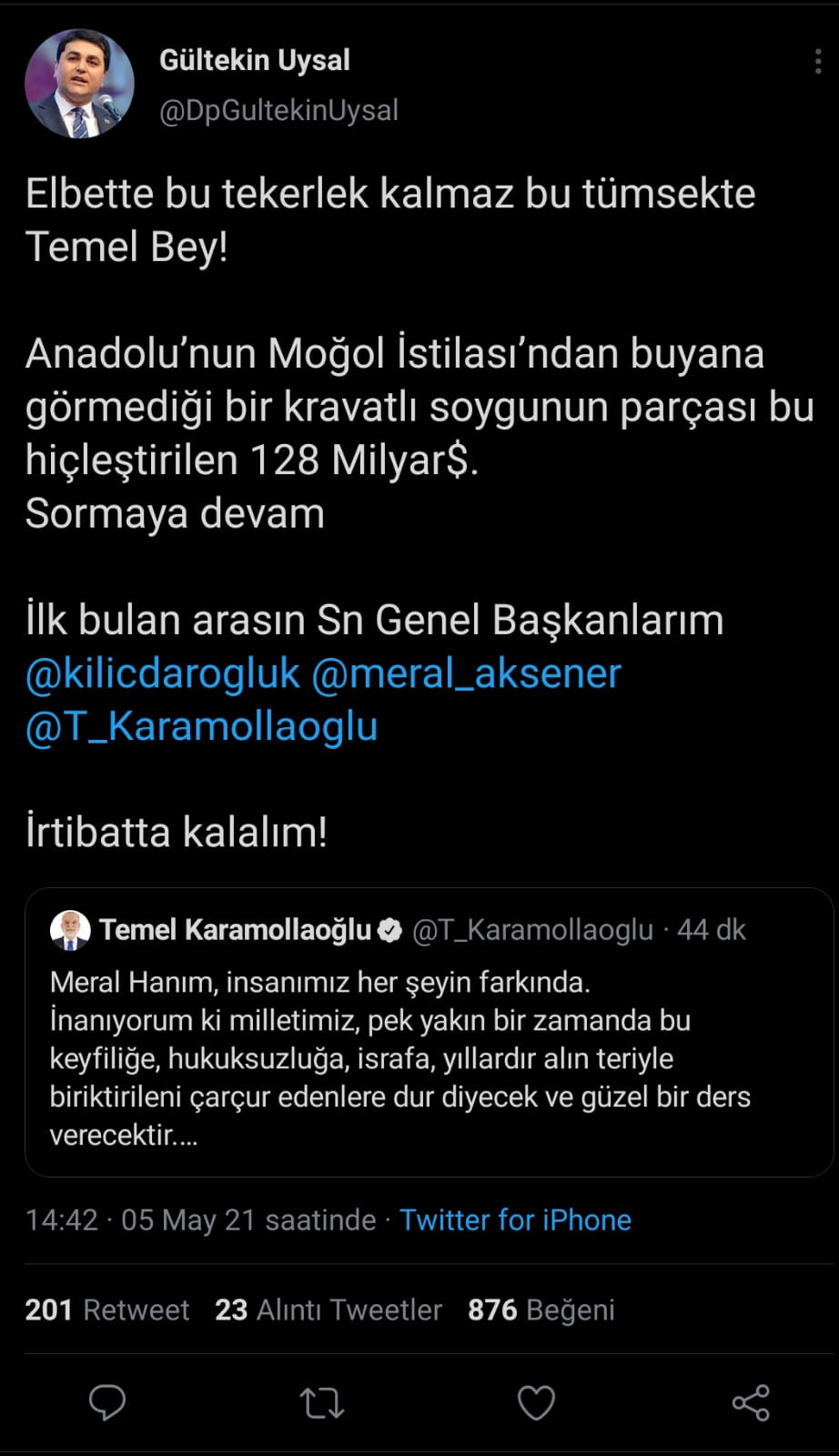 Liderler Birbirini Etiketleyip Sordu: 128 Milyar Dolar ve Damat Nerede? - Resim: 3