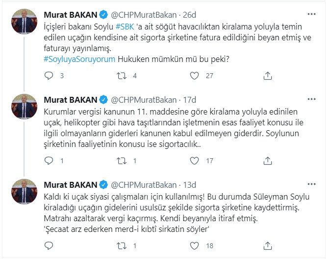 CHP'li Murat Bakan: Süleyman Soylu Vergi Kaçırmış - Resim: 1