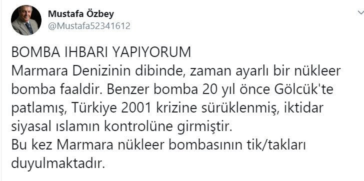 Emekli amiral: Marmara denizinin dibinde zaman ayarlı bir nükleer bomba faal! - Resim: 1