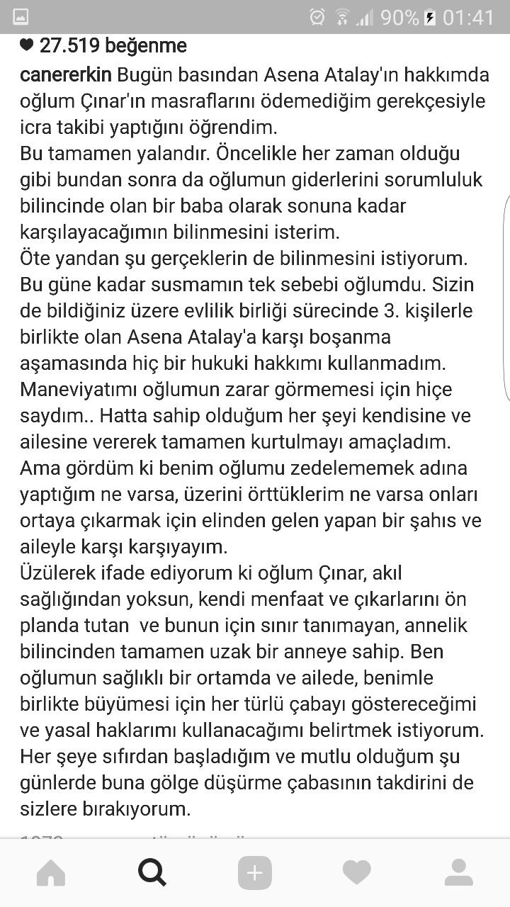 Caner Erkin: Asena Atalay akıl sağlığından yoksun... - Resim: 2