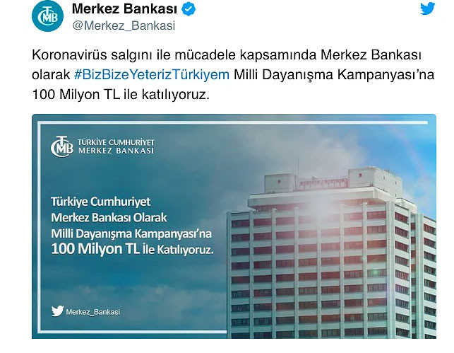Merkez Bankası'nın 100 Milyon liralık bağışı olay oldu - Resim: 1