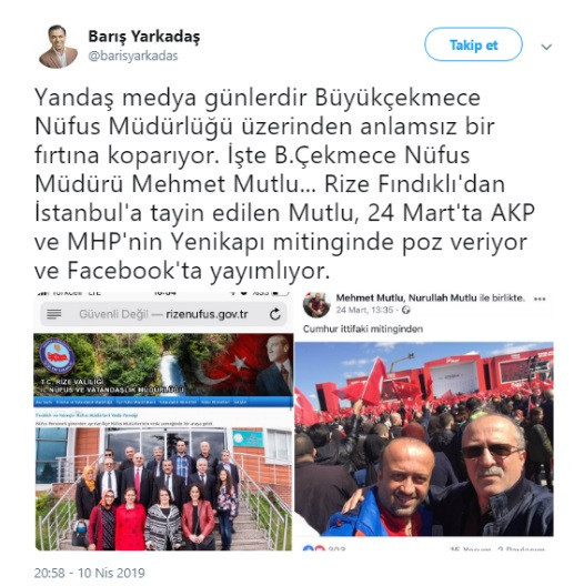 Sahte seçmen kaydı ile suçlanan müdürün AKP mitingindeki fotoğrafları çıktı - Resim: 1