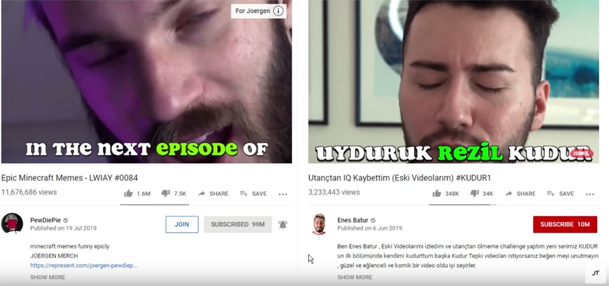 Yabancı YouTuber, Enes Batur’un tüm çalıntı videolarını ifşa etti - Resim: 1