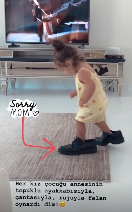 Yağmur Sarıoğlu kızının komik anlarını paylaştı - Resim: 1
