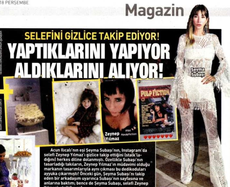 Şeyma Subaşı gizlice Acun'un eski eşi Zeynep Yılmaz'ı takip mi ediyor? - Resim: 1