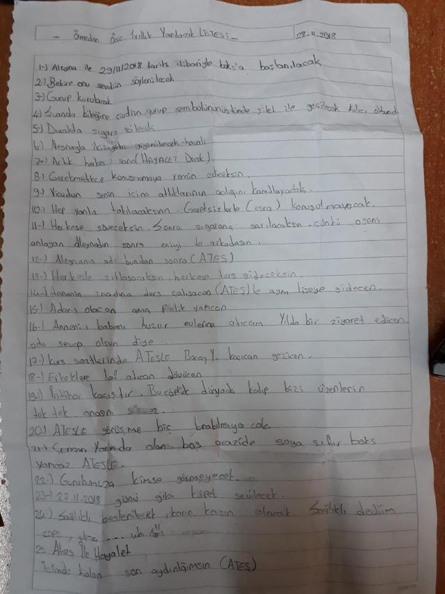 Mavi Balina bir can daha aldı! Genç kızın ölmeden önce yapılacaklar listesi şoke etti - Resim: 1