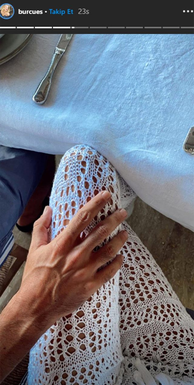 Burcu Esmersoy, sosyal medyadan sevgilisinin elini paylaştı - Resim: 1