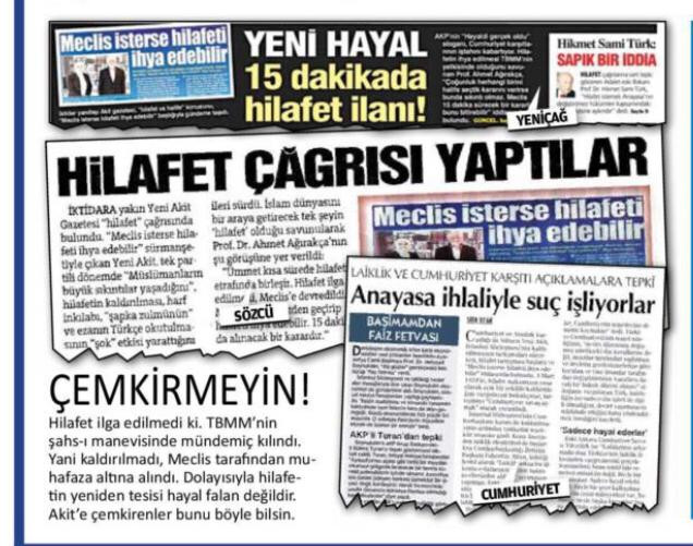 Yeni Akit: Çemkirmeyin, Hilafet Hayal Değil - Resim: 2