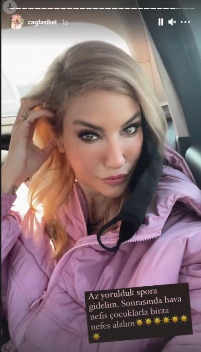 Çağla Şıkel Yer Çekimsiz Yoga Yaparsa... Saçlarıyla Yerleri Süpürdü - Resim: 1