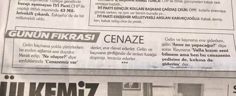 Yerel gazetede yayımlanan tecavüz fıkrası büyük tepki çekti - Resim: 1