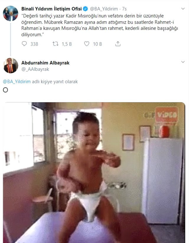 Yıldırım'ın Mısıroğlu paylaşımına Abdurrahim Albayrak'tan olay yanıt - Resim: 1