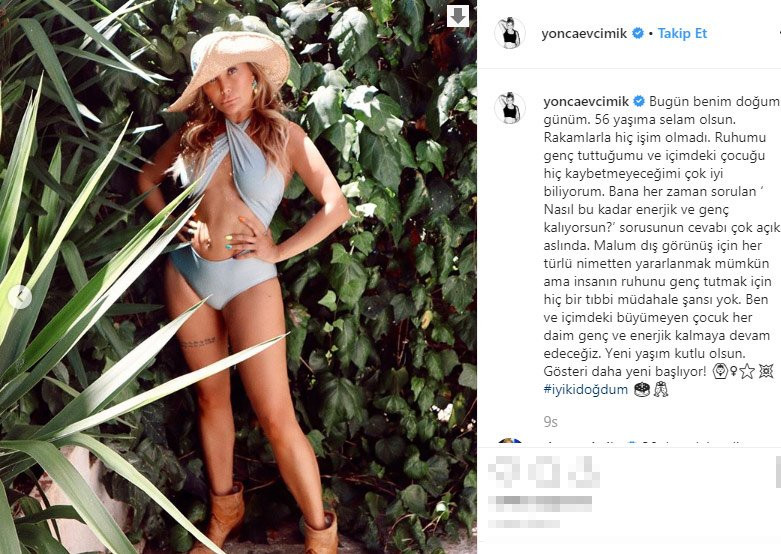 Yonca Evcimik doğum gününü bikinili fotoğrafıyla kutladı - Resim: 1