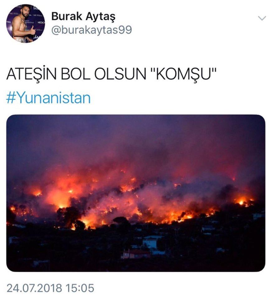 Yunanistan'daki yangın hakkında yapılan iğrenç yorumlara tepki yağıyor - Resim: 7