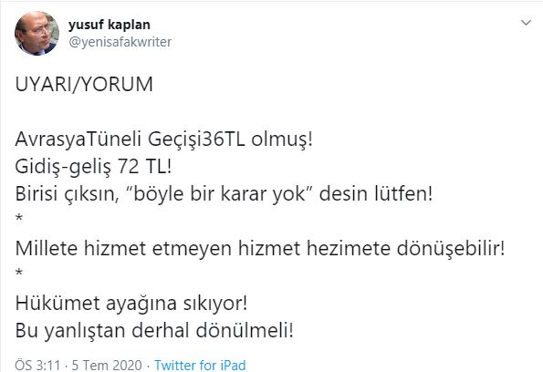 Yeni Şafak yazarından Avrasya isyanı: Hükümet ayağına sıkıyor! - Resim: 1