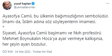 Gerici Yazar Yusuf Kaplan Yobaz Mehmet Boynukalın'ı Baş İmam İlan Etti - Resim: 1