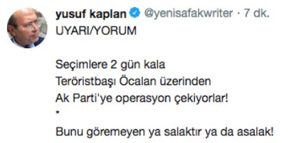 Yusuf Kaplan: Öcalan üzerinden Ak Parti'ye operasyon çekiyorlar - Resim: 1