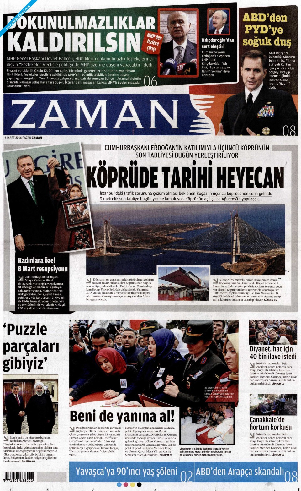 Kayyumlu Zaman gazetesi Erdoğan manşetiyle çıktı - Resim: 1