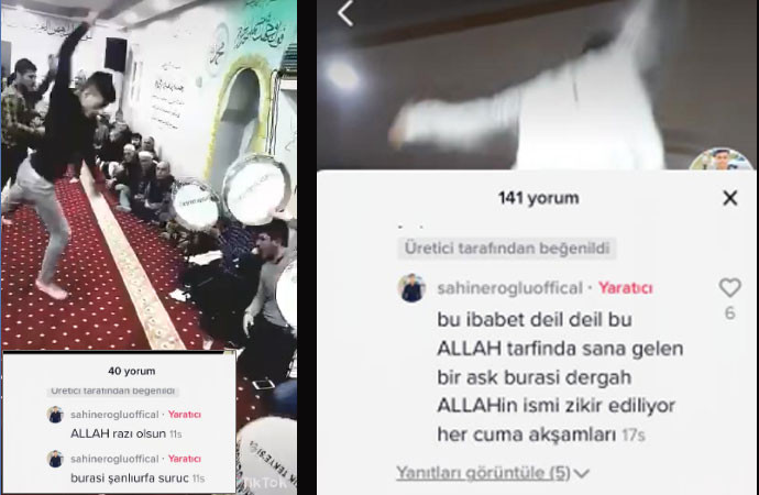Akıllara zarar! Koronavirüsü hiçe sayıp, dergahta toplu zikir yaptılar - Resim: 1