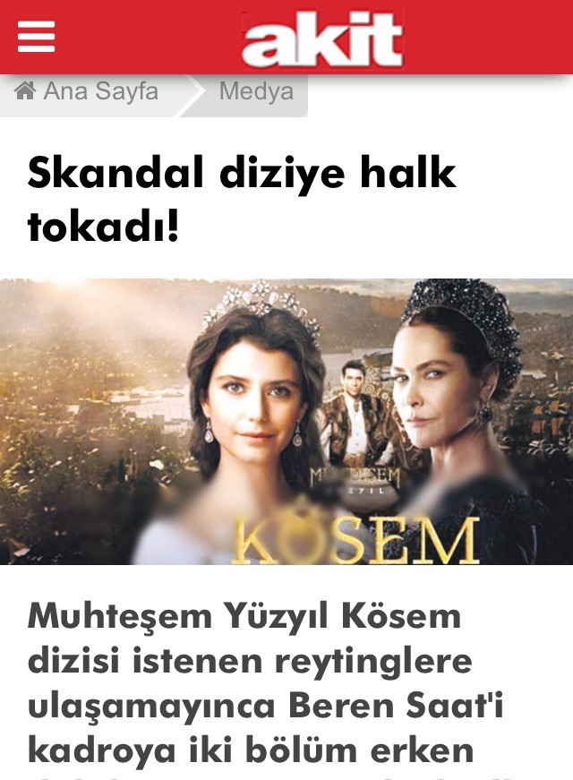 Akit'ten Hülya Avşar ve Beren Saat'e şok sansür - Resim: 2