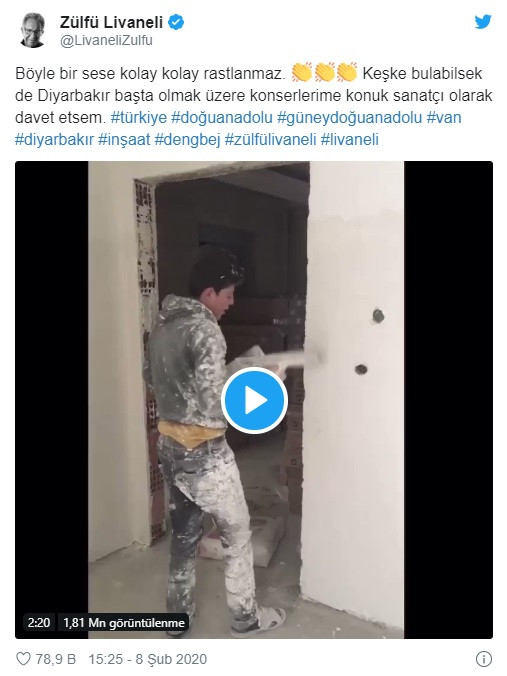 Zülfü Livaneli inşaattaki genç yeteneği arıyor: Konserlerine konuk sanatçı olarak davet edecek - Resim: 1